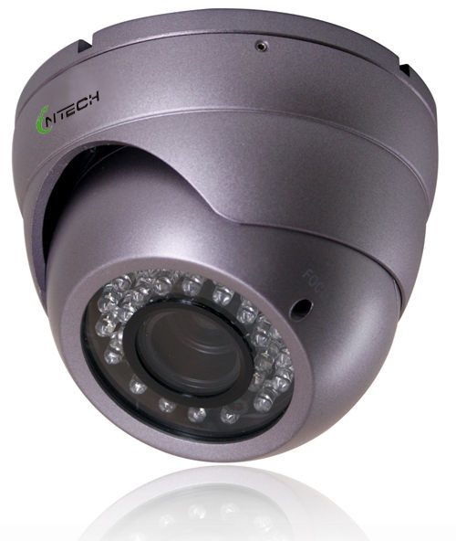 Varifocal Dome Camera With 1/3-inch Sony CCD Image Sensor And 30m IR Range