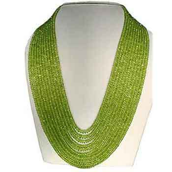Peridot Faceted Beads