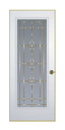 Decorated Glass Door