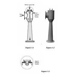 Jet Venturi Fume Scrubber - High Efficiency Gas Scrubbing Device | Advanced Vena Contracta Technology, Hollow Cone Spray Mechanism, Corrosion Resistance