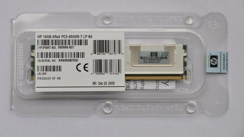 सर्वर मेमोरी HP 8GB 2Rx4 PC3-10600R-9 किट