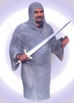 Medieval-Butted-Aluminum-Chainmail-Haubergeon-Armor - Nasir Ali