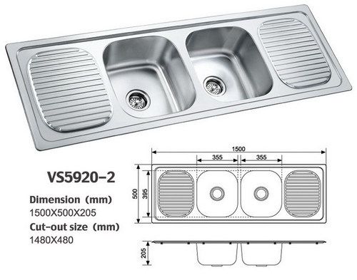 Double Bowl Kitchen Sink