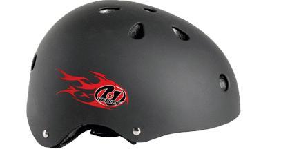 Light Weight Matte Finish Half Face Black Bike Riding Helmet Without Glass Size: Various