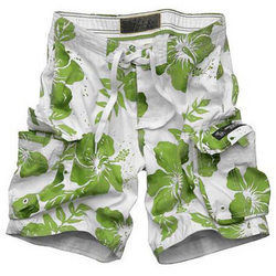 Mena  s Printed Beach Shorts