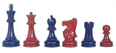 Lacquered Chess Sets (091-Blu)