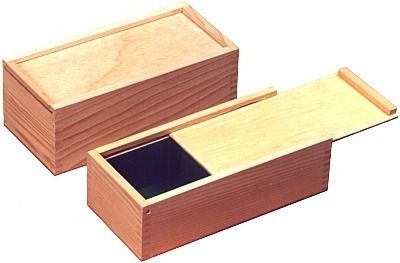 Pine Wood Slide Top Box Accessories