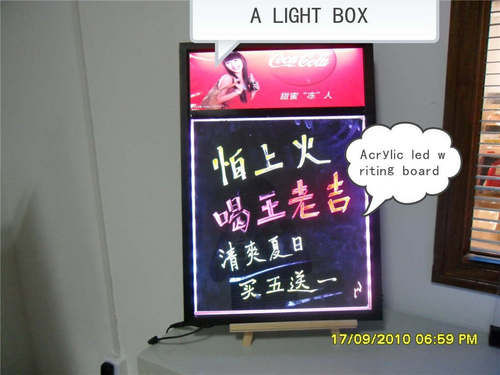 LED Writing Board With A Light Box Acrylic