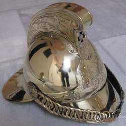 Brass Fire Brigade Fireman Helmet