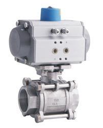 KST Three-piece Pneumatic Ball Valve (Screw Thread)