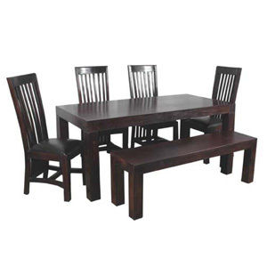 Wooden Dining Set - Solid Wood, Available in 4 to 10 Seater Sizes, Customizable Designs & Finishes