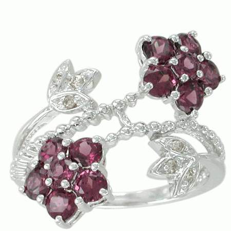 Rhodolite Garnet Designer Rings