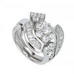 Engagement 2 Set Silver Rings