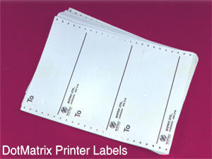 Dot Matrix Printable Label