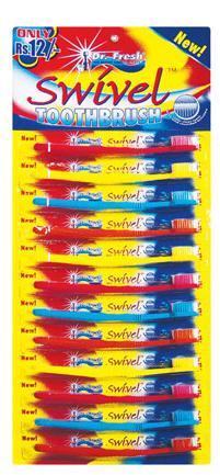 Dr. Fresh Swivel Hanger Pack Tooth Brushes