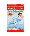 PIGEON Breast Pads - Ultra-Slim Lightweight, Soft Cotton Lining with Non-Slip Adhesive Tape, Perfect 3-D Shape for Maximum Comfort