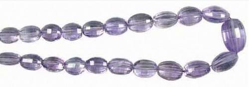 Amethyst Faceted Oval Beads