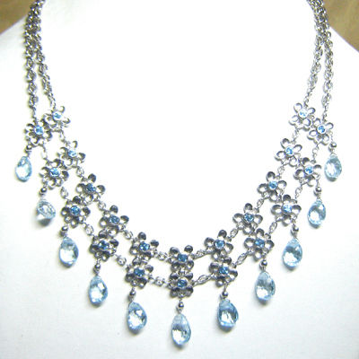 Blue Topaz Necklace