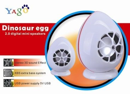 Dinosaur Egg 2.0 Mini Digital USB Speaker