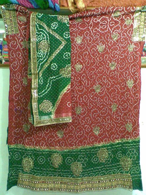 Jamnagri Rai Bandhej Print Salwar Suit