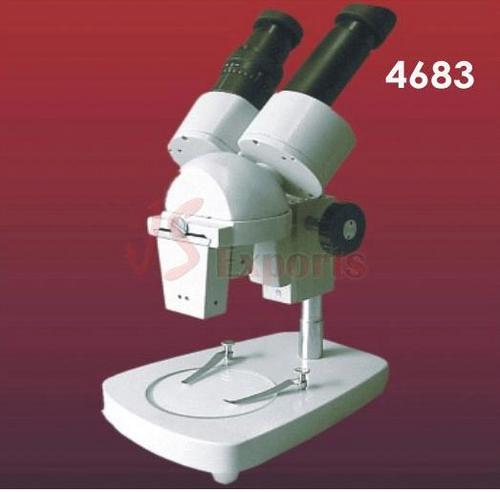 Stereo Binocular Microscope - 20x & 40x / 30x & 60x Magnification, Adjustable Height Pole Stand with Fine Focusing Knurled Knobs, WF 10x & WF 15x Coated Eyepieces, 80mm & 55mm Working Distance