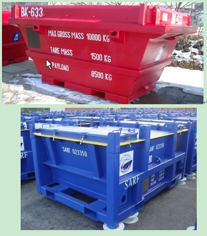 Waste Skip Offshore Container Capacity: 30-400 Kg/Hr