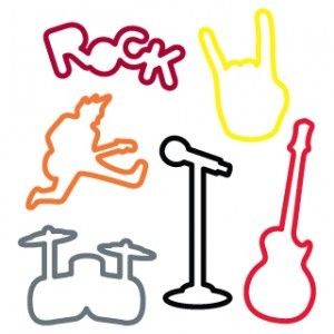 Rock Shaped Silly Bandz Silicone Band