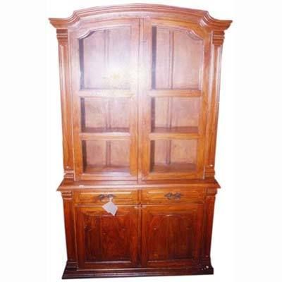 Glass Door Wooden Almirah