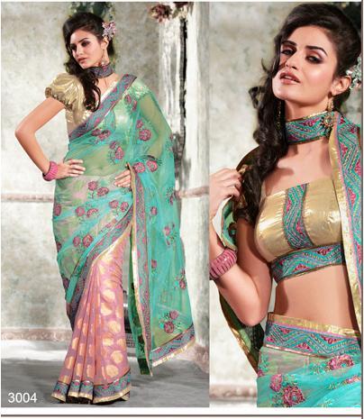 Designer Chiffon And Jaquard Sarees