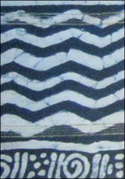 Indigo Print On Chanderi Fabrics