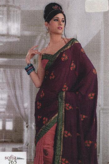 Ladies Crepe Chiffon Sarees