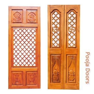 Pooja Doors With Carvings