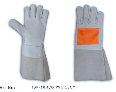 Welders Gloves With PVC Patch
