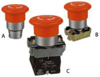 Latching Mushroom Head Push Button Switches