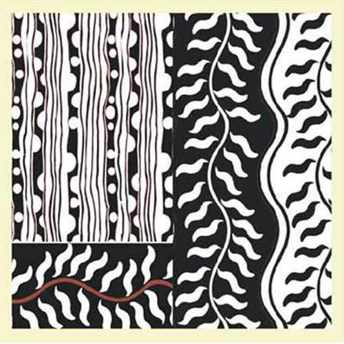 Black & White Printed Silk Sarees