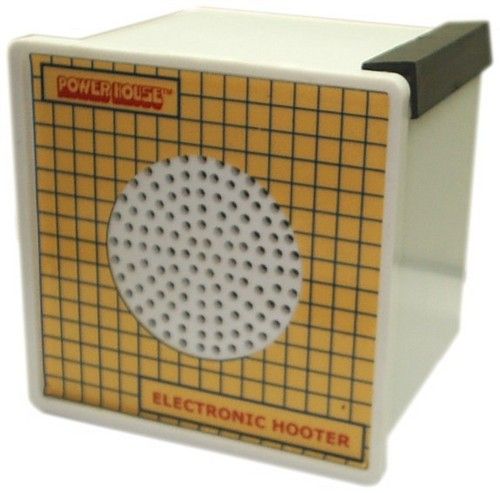 Electronic Hooter - I.C. Based Solid State Design, 12V to 220V Input Voltage | Low Power Consumption, Multiple Sounds for Fault Identification, Continuous Operation, Easy Flush Mounting