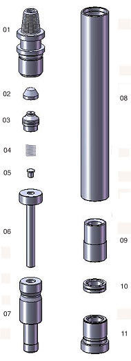 Down Hole Hammers and Bits - AR45 Hammer