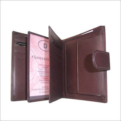 Men'S Trifold Leather Wallets