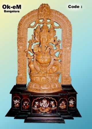 Sandalwood Ganesha Statue