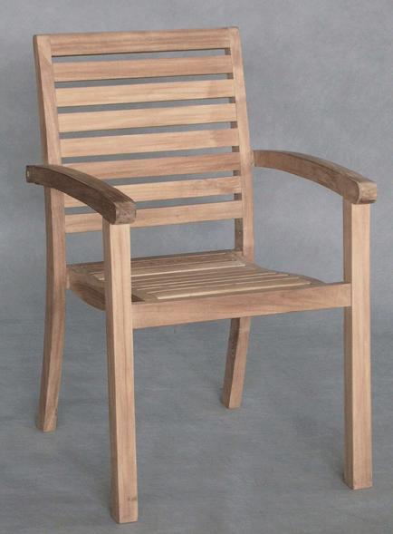 Stacking Arm Wooden Chairs