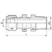 Npt Bulkhead Male Connectors