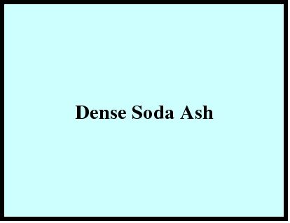 Dense Soda Ash