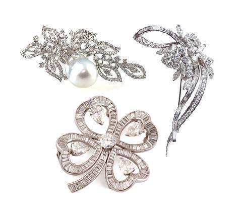 Diamond Brooches