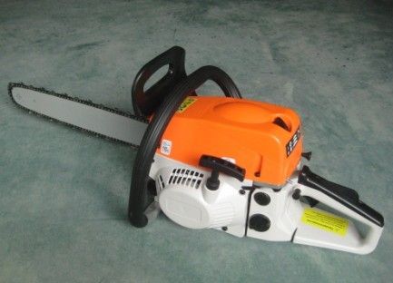 Gasoline Chain Saw Orange Plus White