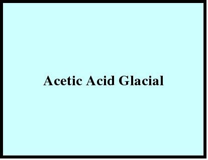 Acetic Acid Glacial