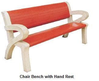 Chair Bench With Hand Rest