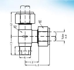 Male Stud Run Tee Couplings