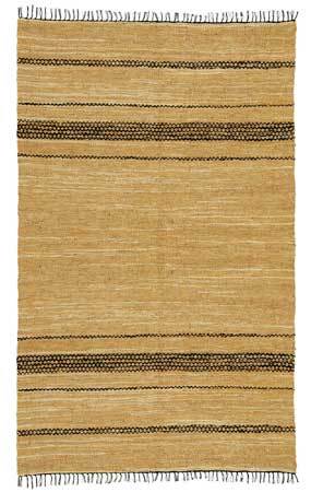 Leather Flat Weave Sleek Rugs