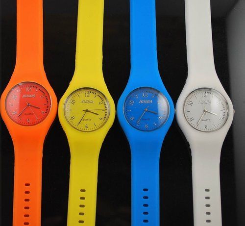 100% Silicone Fashion Silicon Rubber Jelly Watch