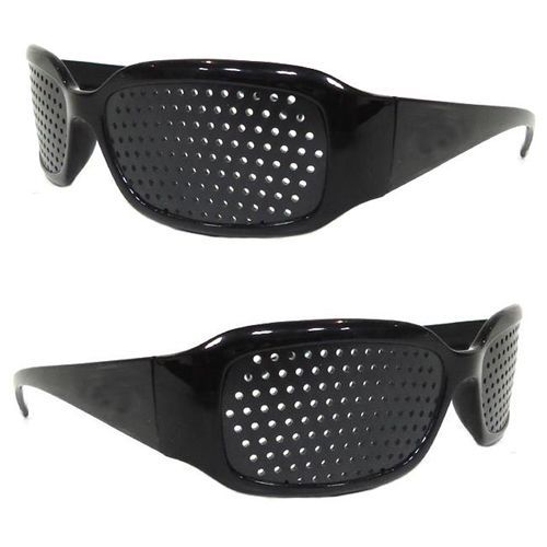 Pinhole Glasses And Eyewear - Polycarbonate Frame and Lens, 81x25x47cm | CE and FDA Approved, Vision Improvement, Durable Design
